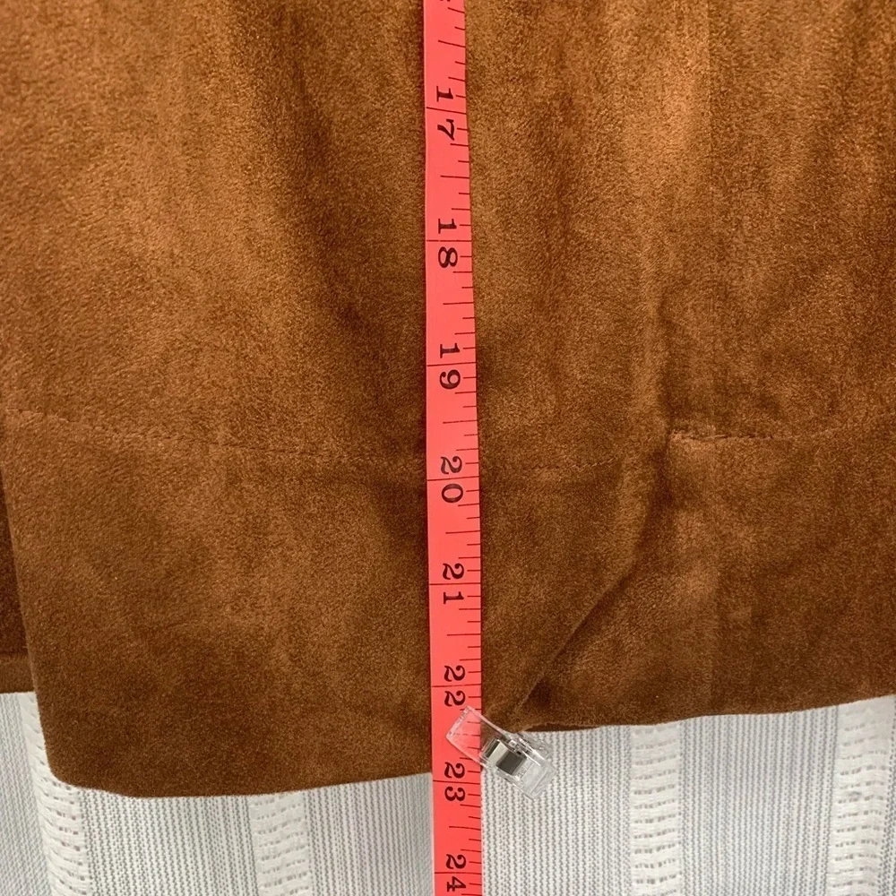 Forever 21 Midi Skirt Brown Tan With Pockets Size M‎ - Picture 6 of 9